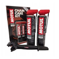 Set Intretinere Lant, Motul Chain Clean C1 400 ml + C2 Chain Lube 400 ml, cu perie