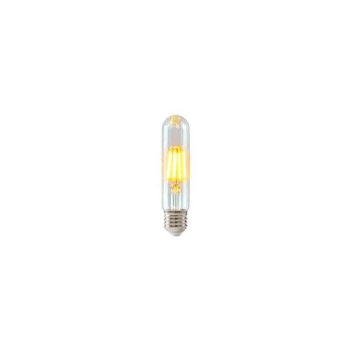 Bec LED filament retro, tub lung, sticla, 18.5x3x3cm, culoare vintage
