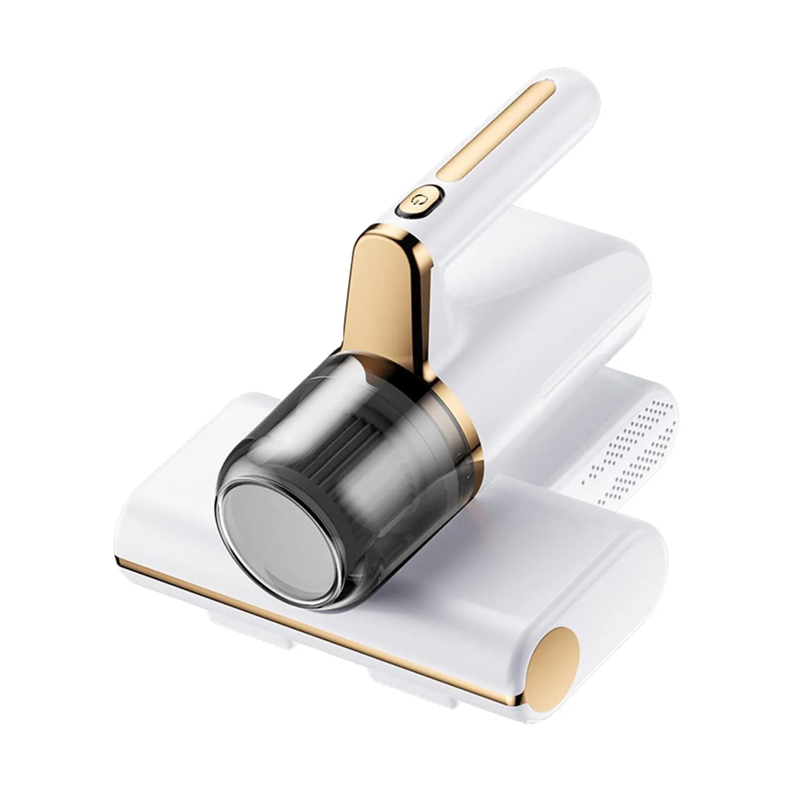 Aspirator portabil pentru saltea ZYBLSSBB LSM2xh10736-BCS0014818-2, 8 kPa, 60W, baterie 4800mAh, 30+ min, lumina violeta si pulsator, rezervor lavabil, alb