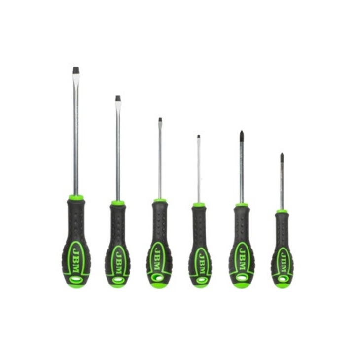 JBM 6 darabos csavarhúzó készlet, 2 Philips, 4 lapos