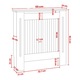 Masca pentru Calorifer MAPROFI, Model-XS 65x19x82 cm, MDF Vopsit de 18 mm, Eco Friendly pentru Casa Birou, Calitate Superioara, Alb lucios