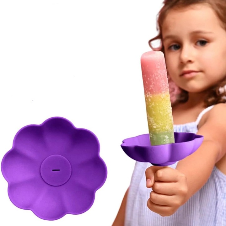 YANYXR szilikon jégkocka forma, lila, 1 db
