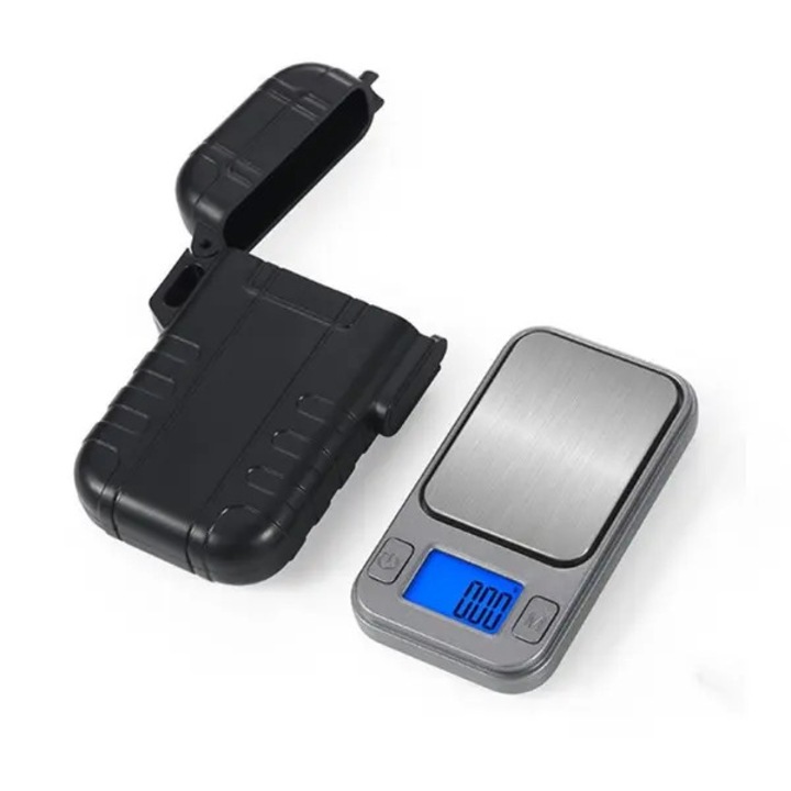Cantar electronic mini 100g 0.01g argintiu negru 7.53x4.23x1.27cm
