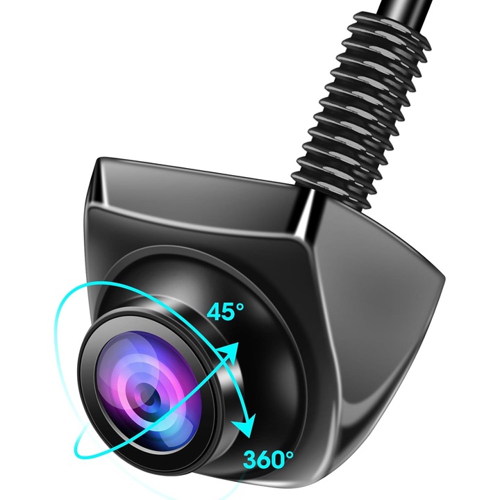 Camera auto spate 360 rotativa unghi larg 170 IP69 12-24V 1080P