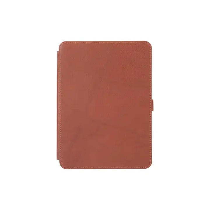 Barna bőr tablet tok állvánnyal, 11 hüvelyk