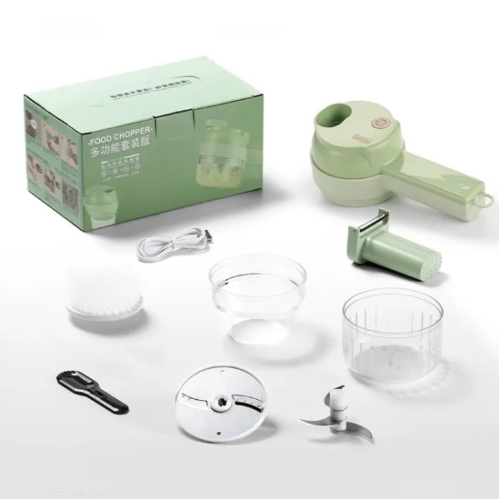 Feliator electric portabil 4 in 1, lame inox, baterie 1200mAh, 40W