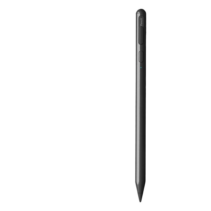 Prémium mágneses kapacitív ceruza iPad-hez, Bytelike, fém Stylus Pen dőlésérzékenységgel és Palm Rejection funkcióval, Pixel-Perfect pontosság, gyors Type-C töltés, 8 óra üzemidő, fekete