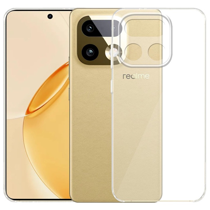 Realme 16 Pro Plus 5G kompatibilis szilikon hátlaptok, vastag, átlátszó, 2mm