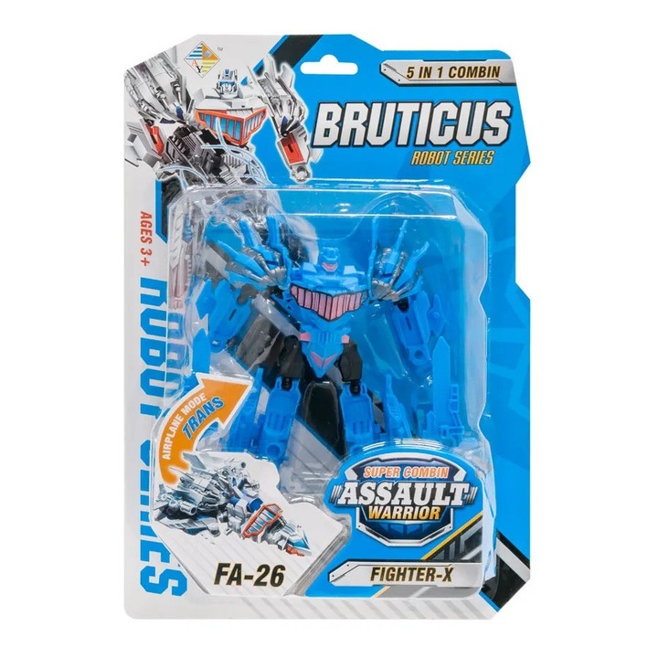 Трансформираем робот Bruticus Assault Warrior FA-26 Fighter-X, 2 в 1, Робот и боен самолет