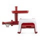 Storcator de rosii si fructe moi ZASS ZTJ 02, putere 1000 W, angrenaje partial metalice, 2 site (diametru 1, 5 mm si 2, 0 mm), functie Reverse, culoare Alb/Rosu