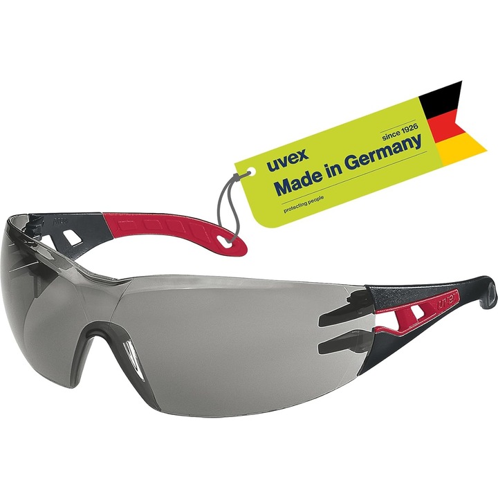 Ochelari de protectie Uvex Pheos, fara metal, anti-aburire, rezistenti la zgarieturi