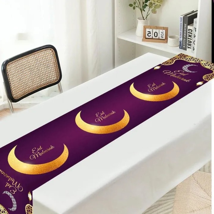 Ramadan asztali futó 71x14 hüvelyk többszínű