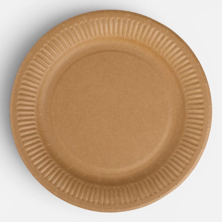 Kraft Papírtányérok Ø23cm - 50db