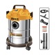 Aspirator umed/uscat, 12L 800W, cu filtru HEPA, recipient metalic, pentru casa si atelier