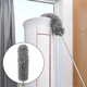 Set pamatuf pentru praf cu maner telescopic extensibil, 3 capete din microfibra lavabila, flexibil, pentru mobilier, tavan, aer conditionat si spatii greu accesibile, gri, 83-250 cm