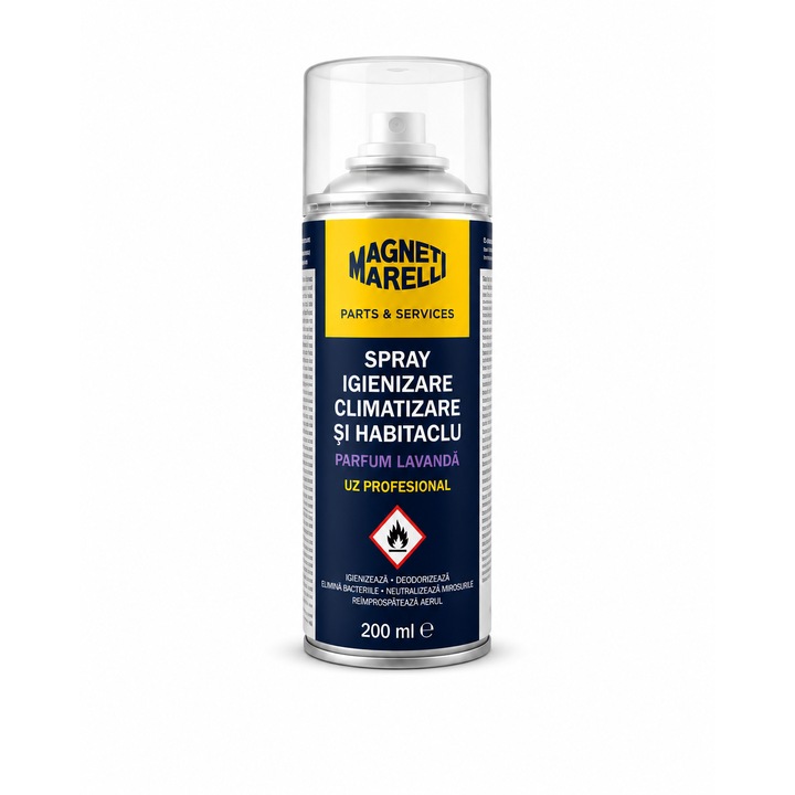Magneti Marelli Klíma és Utastér Fertőtlenítő Spray, Levendula Illat, One Shot, 200 ml