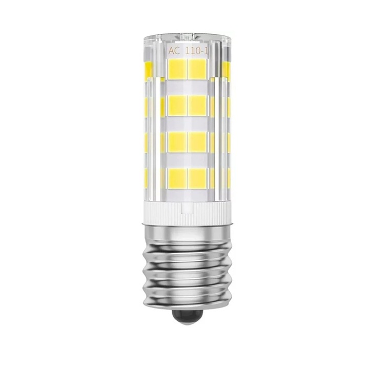 Bec LED alb 6000K, baza E17, 6x3x3cm