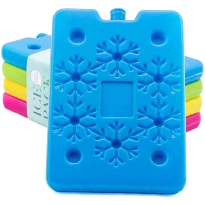 Pachet de gheata reutilizabil pentru cutie de pranz, design subtire si usor, colorat, 18x10x3cm