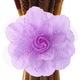 Accesorii perdele YANYXR cleme cu floare bujor 17cm alb 50cm