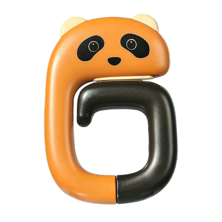Cuiere portabile, urs panda si pisica, anti-alunecare, multicolor, 1 buc