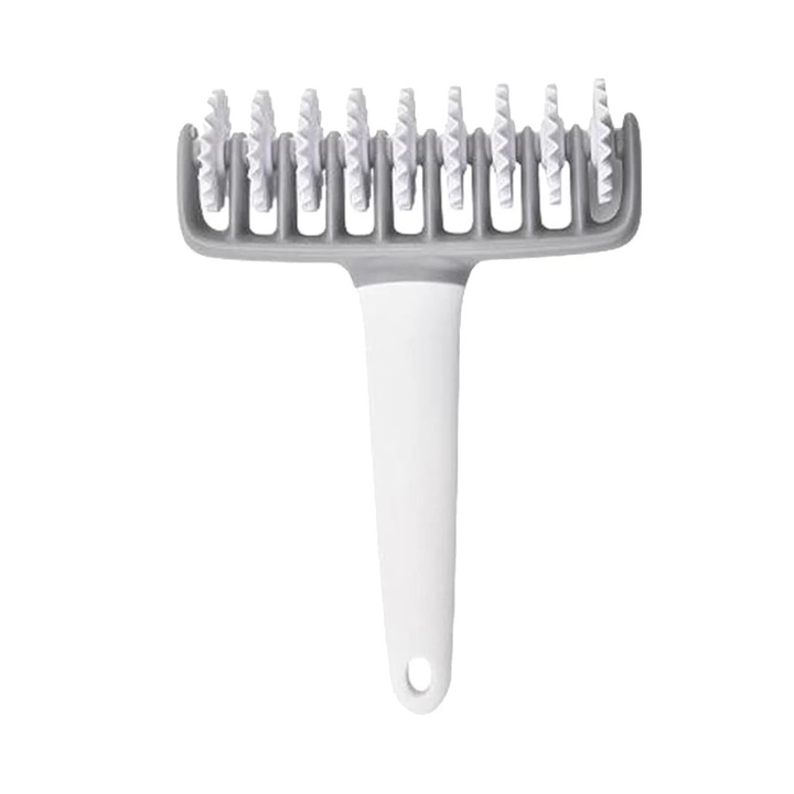 Rulou aluat pizza, inox, maner, perforator