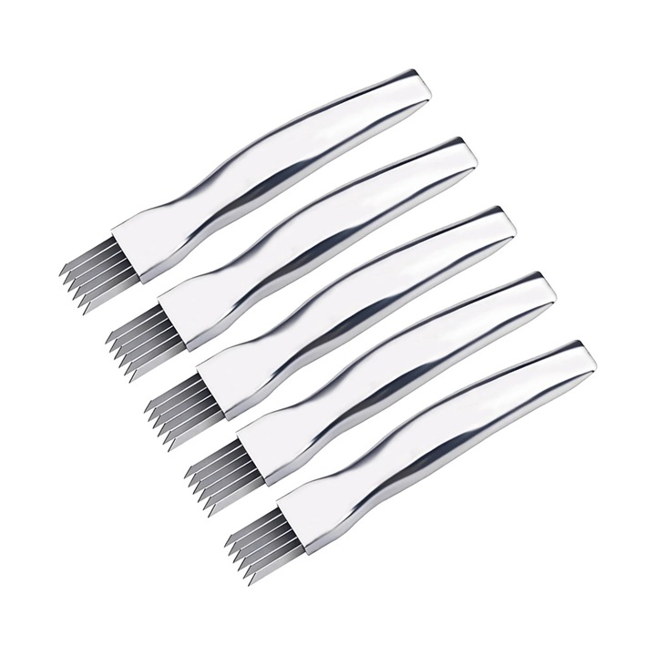Set 3 feliatoare inox pentru legume, multifunctionale, argintiu, 2024