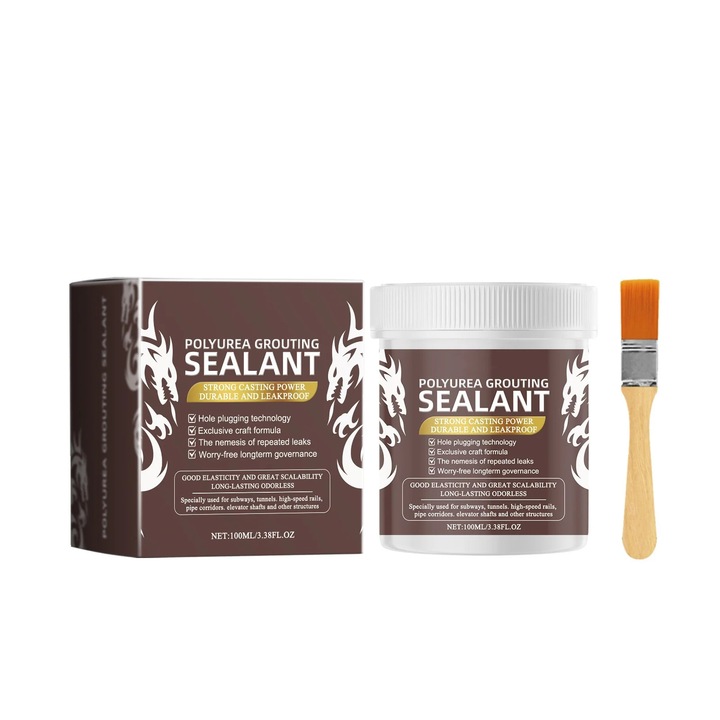 Adeziv etansare poliurea multifunctional 100ml, transparent, 6x6x6cm