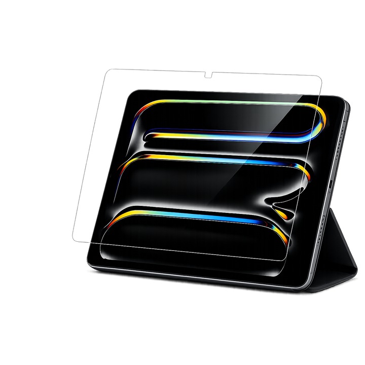 2 db képernyővédő fólia Apple iPad Pro 13" (M5) tablethez, rugalmas, ultra átlátszó, karcálló, ujjlenyomatmentes, gyors telepítés