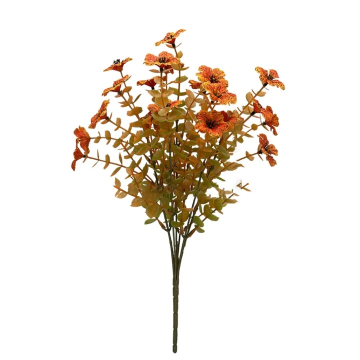 Plante artificiale, perete verde, frunze verzi si ferigi, 40x10x10cm