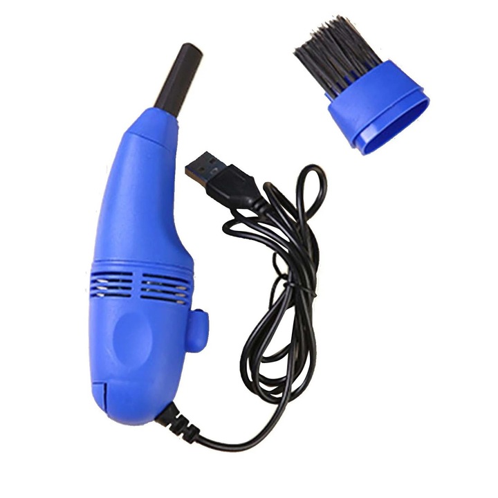 Aspirator portabil fara fir mini, compact, silentios, 32x25x3cm