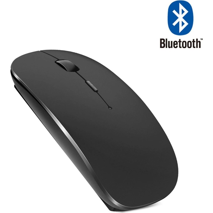 Vezeték nélküli egér, fekete, ultrakönnyű, 2.4 GHz, 10m, 0.7mm