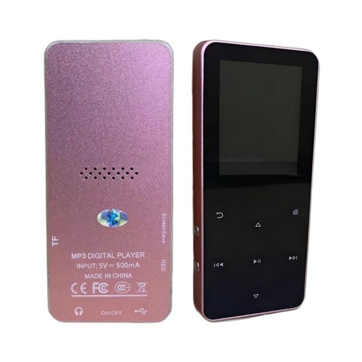 MP3 плейър, 9GB, черен, 9x4x1см, метален, Bluetooth, четец за електронни книги
