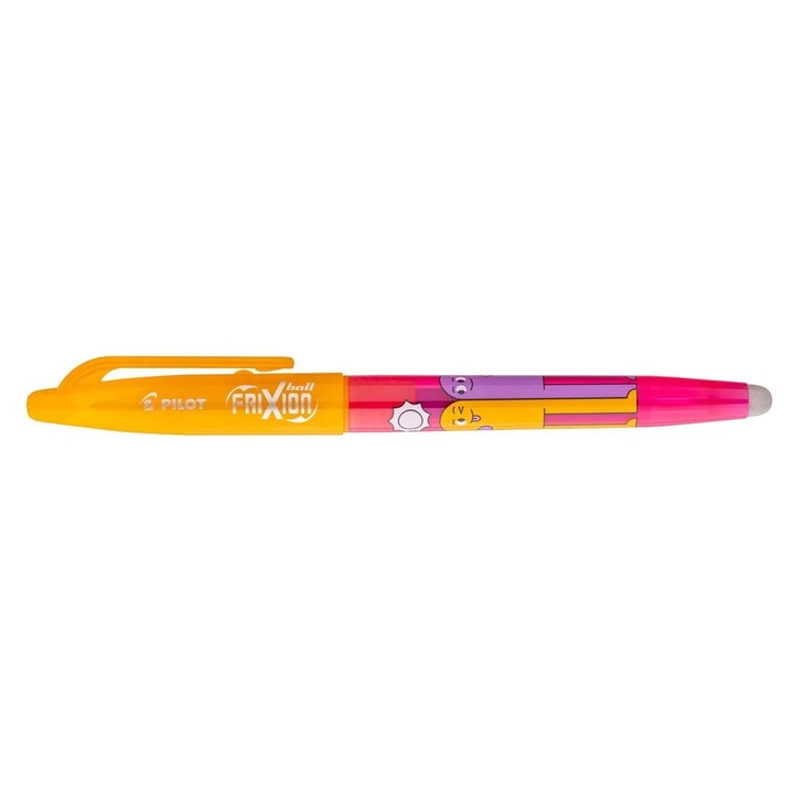 Roller Pilot Frixion Ball Best Friends 0.7 mm, cerneala albastra, Corp roz