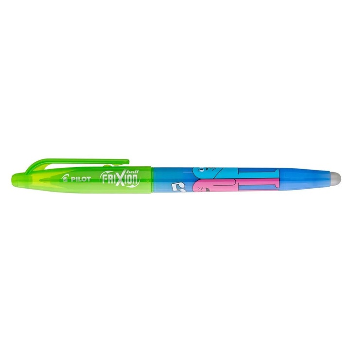 Roller Pilot Frixion Ball Best Friends 0.7 mm, cerneala albastra, Corp albastru deschis