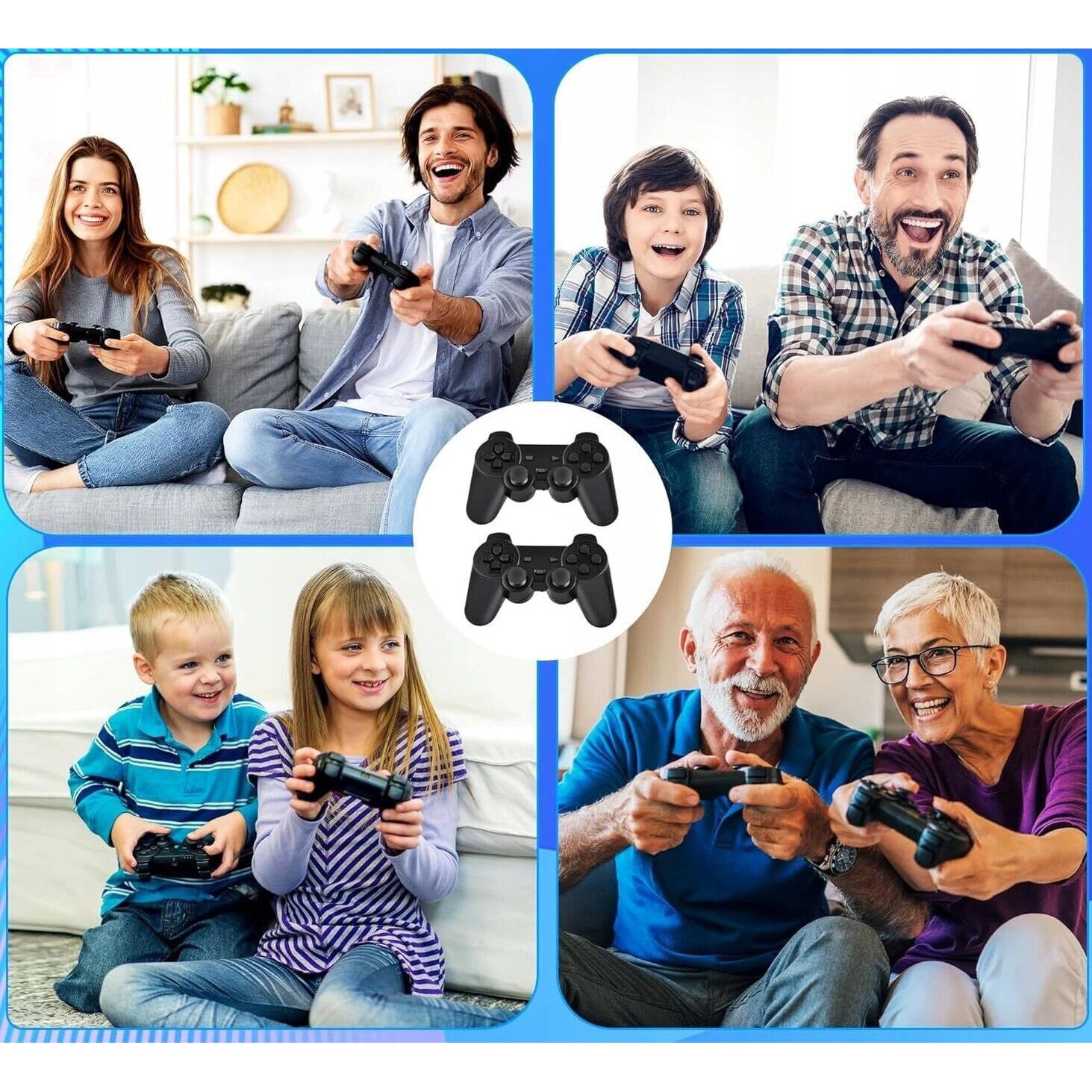 Mini consola retro HDMI cu 22073 jocuri, 2 controllere wireless, card de 64 GB, conectare la televizor si monitor
