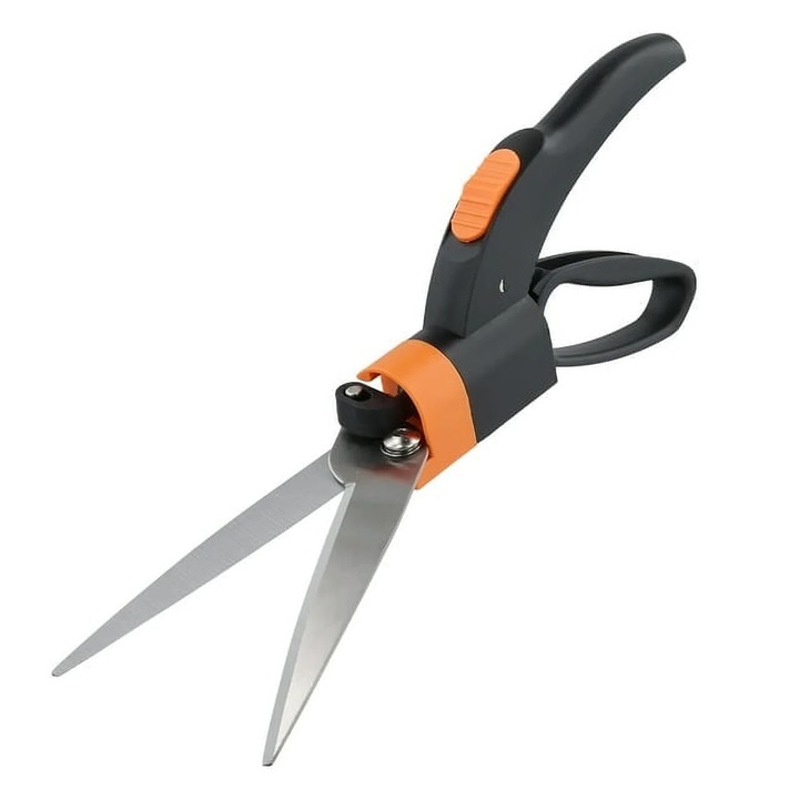 Kerti olló, 360°-ban forgatható pengék, rozsdamentes acél, ergonomikus, 35x12.5cm