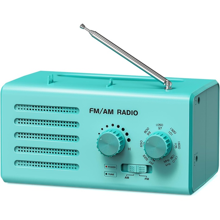 Преносимо радио, 5W, FM-AM, черно, 20x10x5см