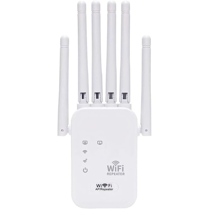 Extender Wi-Fi 6 antene 300 Mbit/s alb 19.7x9.2x7 cm