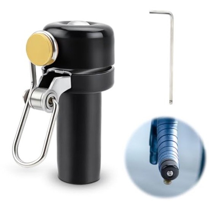 Sonerie bicicleta mica, alarma 80 dB, protectie anticoroziune, 22.2 mm, 53 g