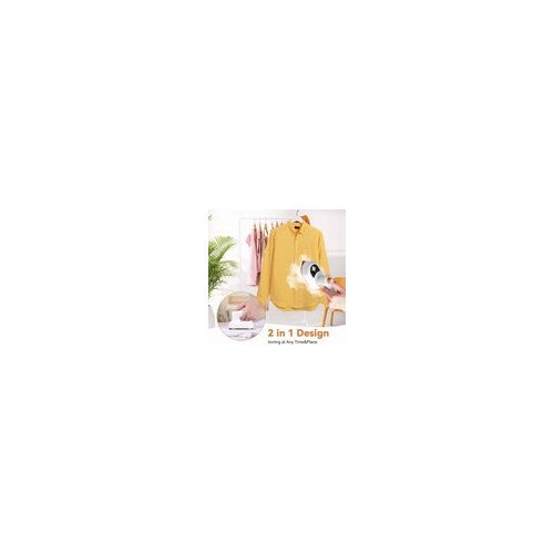Fier de calcat portabil, mini, alb, 180° reglabil, compact