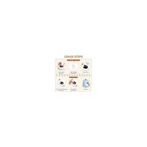 Fier de calcat portabil, mini, alb, 180° reglabil, compact