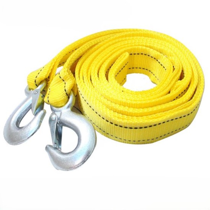 Nylon vontatókötél 400cm, kovácsolt horgok, fluoreszkáló