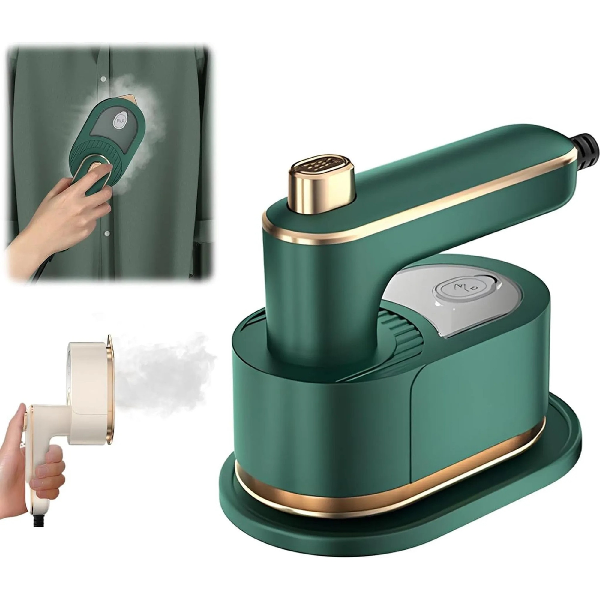 Fier de calcat cu abur portabil ZYBLSSBB multifunctional compact alb