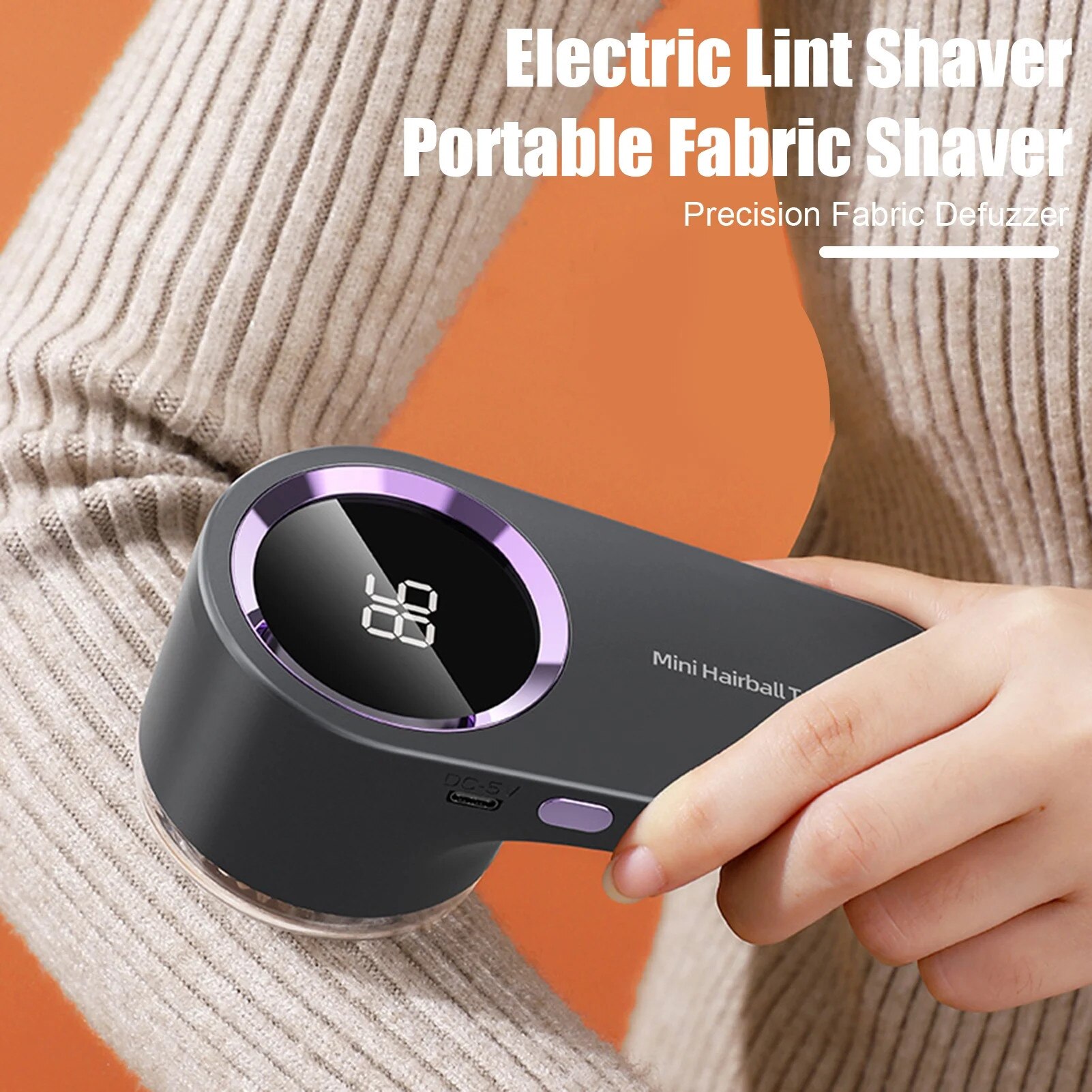 Aparat electric pentru indepartat scame, 6 lame inox, cap flotant