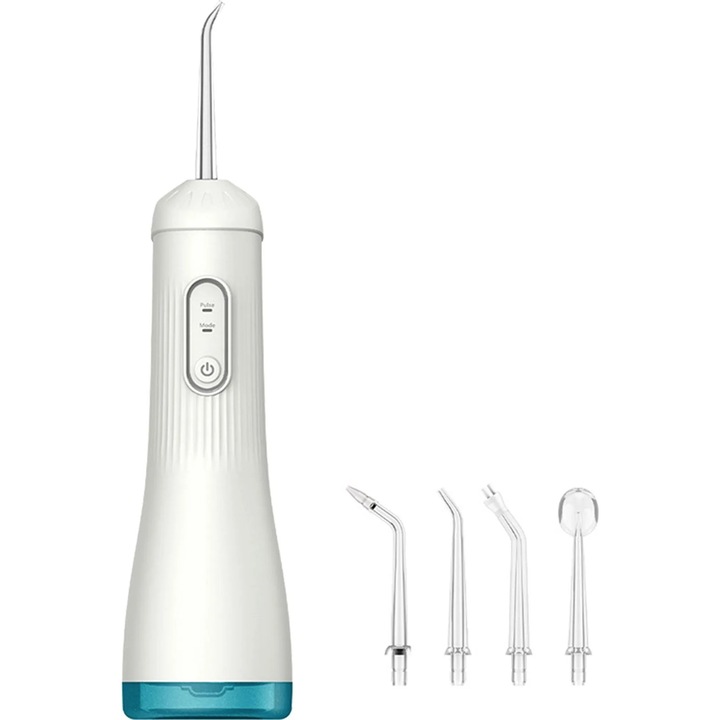 Irigator bucal portabil multifunctional, rezistent la apa, 260ml, 1200mAh