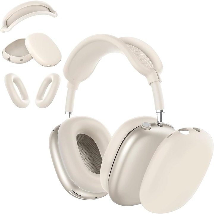 Puha szilikon tok AirPods Max-hoz, teljes védelem, kiegészítő szett