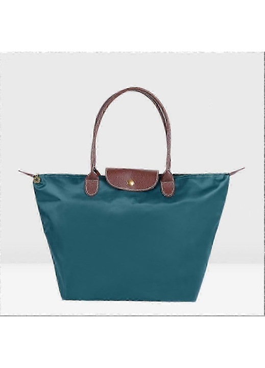 Дамска чанта Oxford, сгъваема, водоустойчива, езерно синьо, 52x32x20см