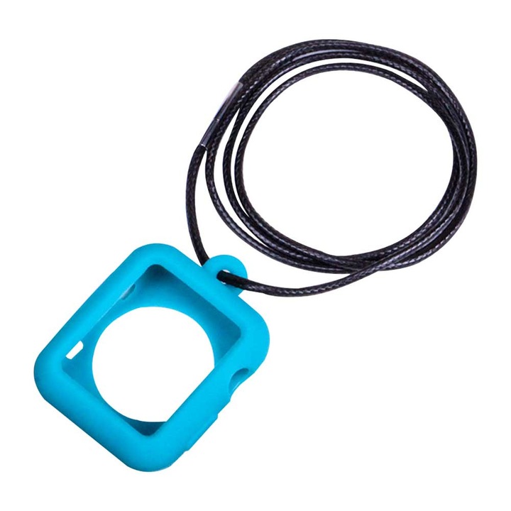 Suport pentru Apple Watch, silicon, 38x42mm, albastru deschis
