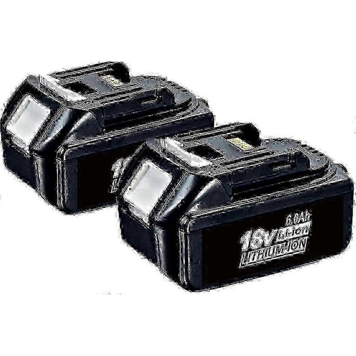 Acumulator 6000mAh Li-ion negru 11.2x6.9cm pentru scule electrice 18V
