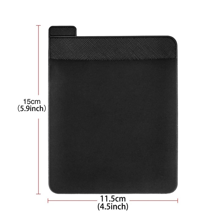 Husa organizator laptop tableta, negru, 15x11.5cm, elastica, adeziva